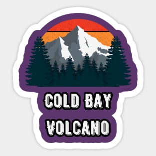 Cold Bay Volcano Sticker